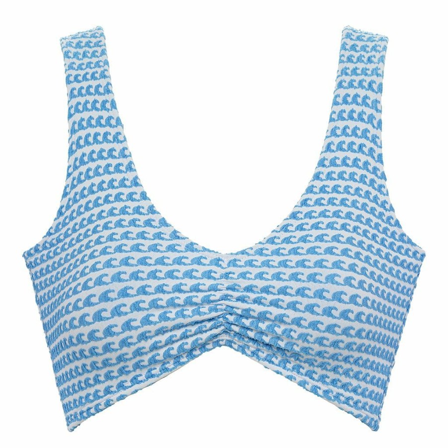 Apparel * | Wave Repeat Kim Variation Bikini Top