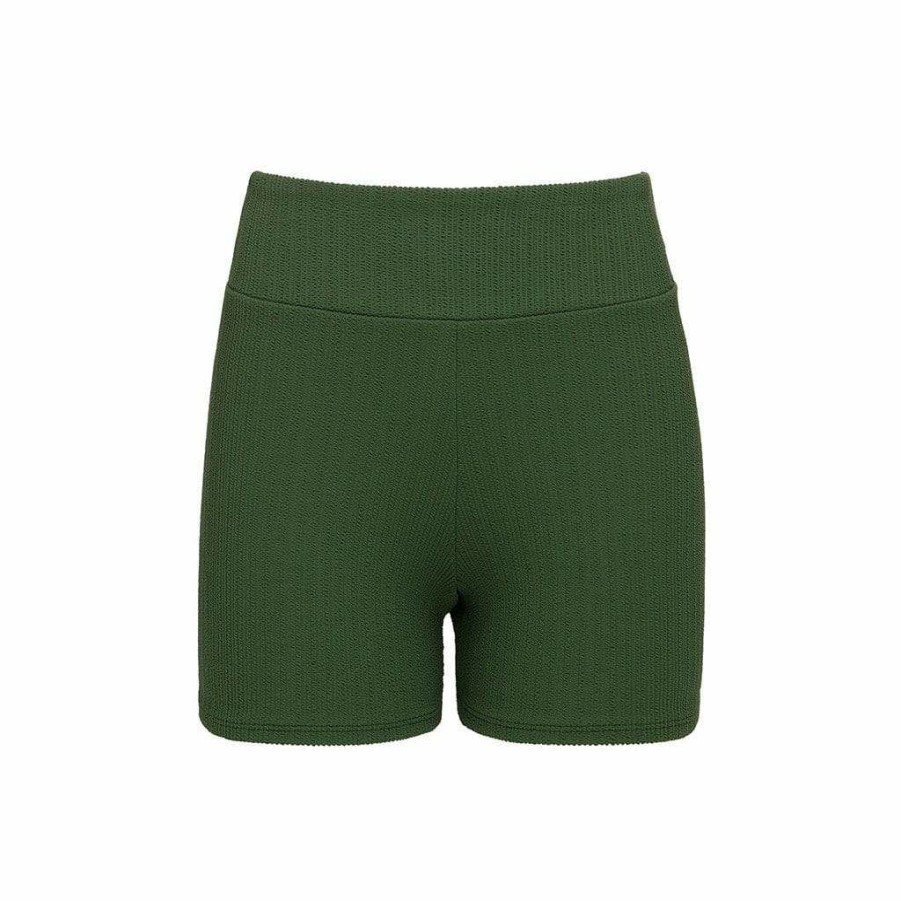 Apparel * | Olive Micro Scrunch Classic Bike Short