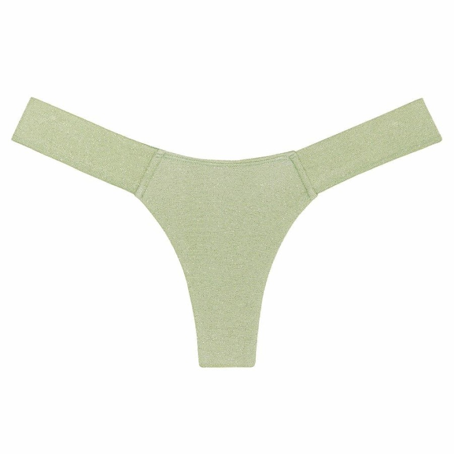 Bikini Bottoms * | Jade Sparkle Added Coverage Uno Bikini Bottom