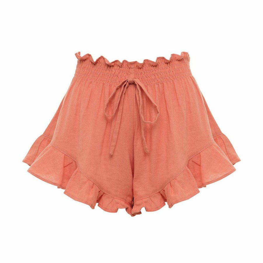 Apparel * | Coral Boho Short