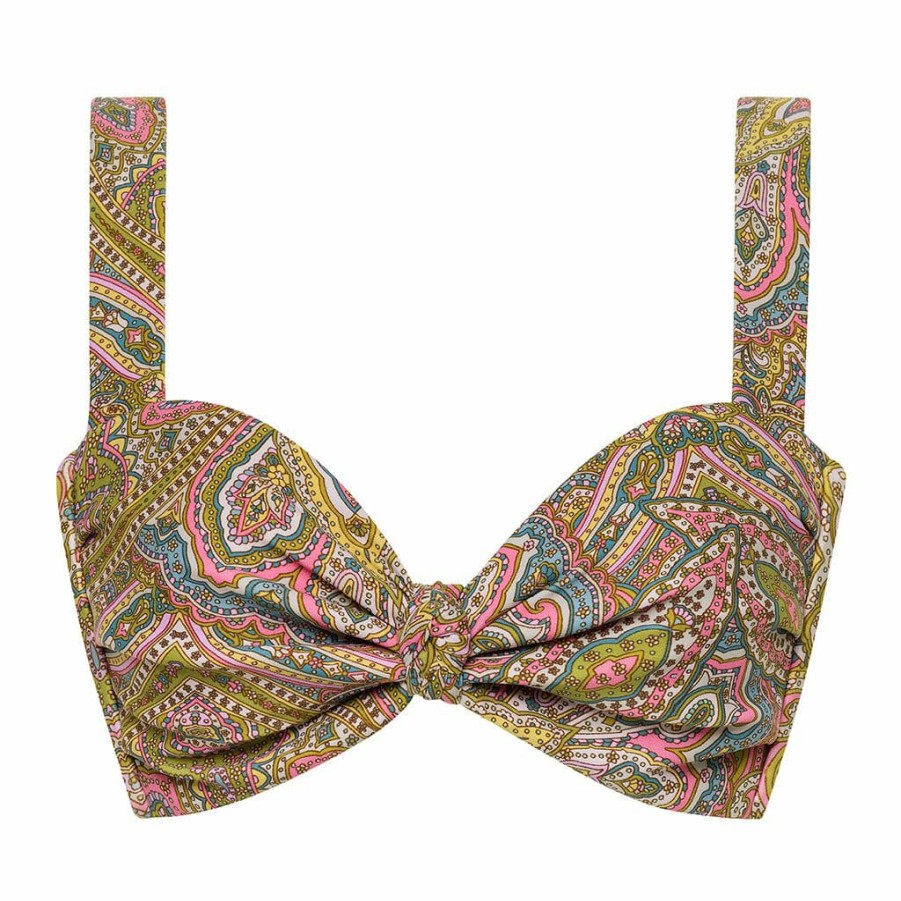 Apparel * | Ali Paisley Hayden Bikini Top