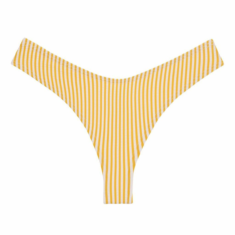 Fashion * | Canary Stripe Lulu (Zig Zag Stitch) Bikini Bottom