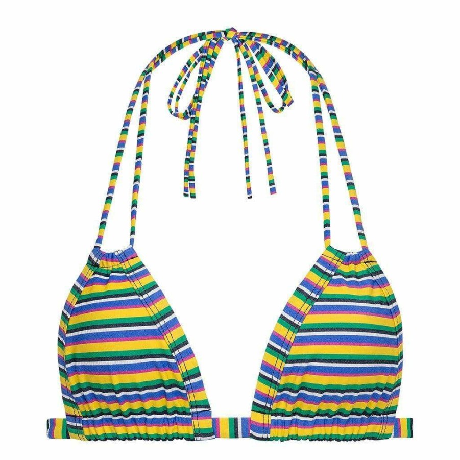 Bikini * | Escape Stripe Euro Bikini Top