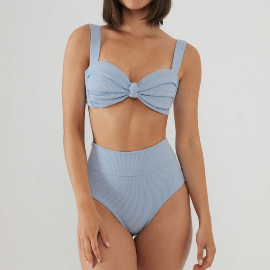 Fashion * | Peri Rib High Rise Bikini Bottom