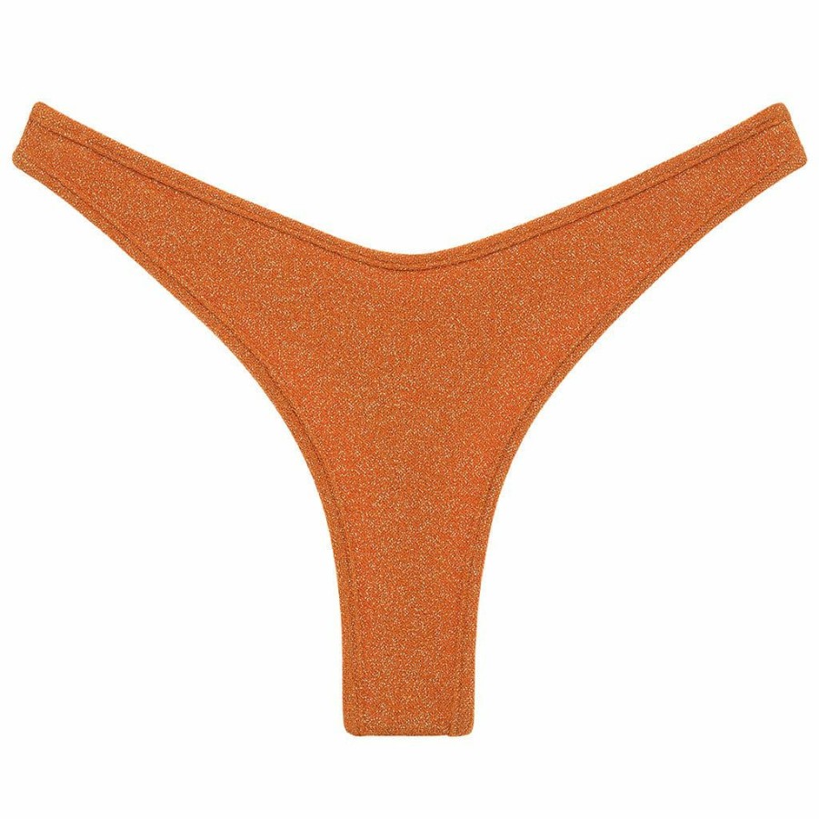 Fashion * | Terra Sparkle Binded Thong Bikini Bottom