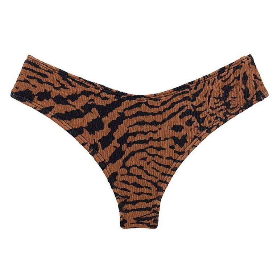 Bikini Bottoms * | Tigre Micro Scrunch Added Coverage Nu-Micro Bikini Bottom