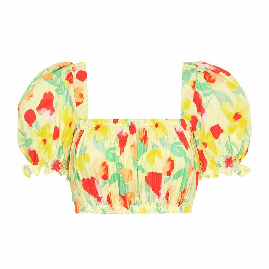 Apparel * | Helena Floral Marcela Bikini Top