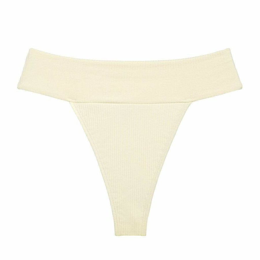 Fashion * | Cream Rib Tamarindo Bikini Bottom