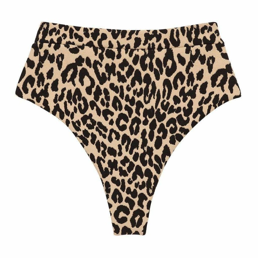 Bikini Bottoms * | Leopard Texture Paulina Bikini Bottom