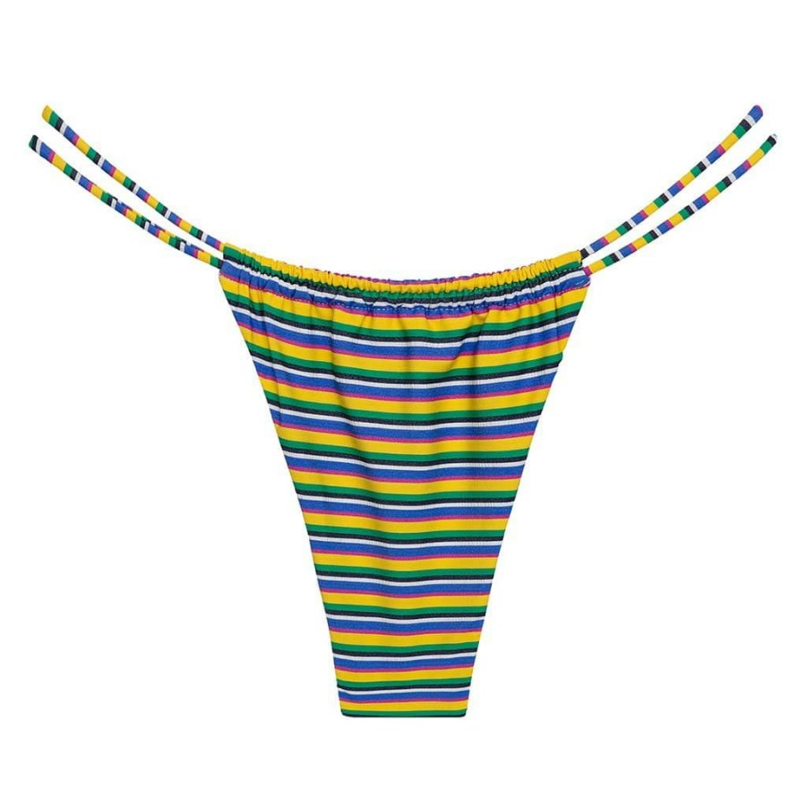 Bikini Bottoms * | Escape Stripe Brasil Bikini Bottom