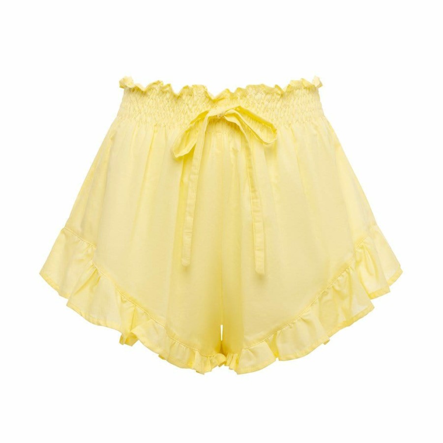 Apparel * | Yellow Pastel Boho Short