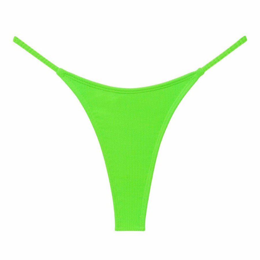 Bikini Bottoms * | Lima Micro Rib Celeste Bikini Bottom