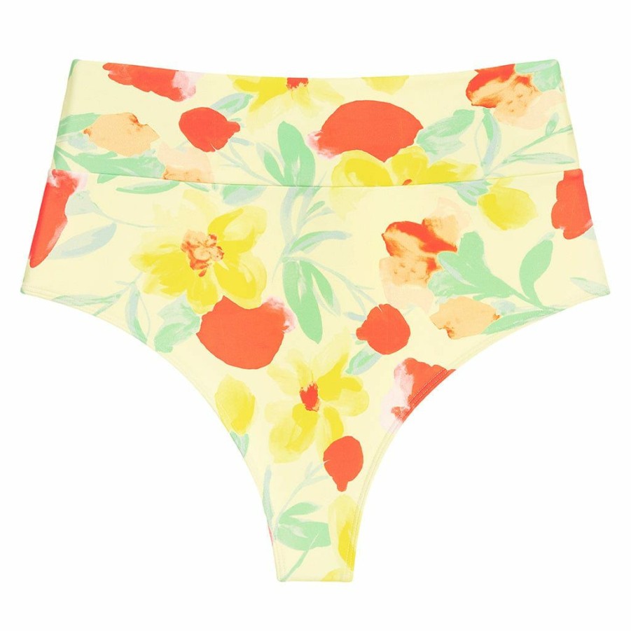 Bikini Bottoms * | Helena Floral High Rise Bikini Bottom