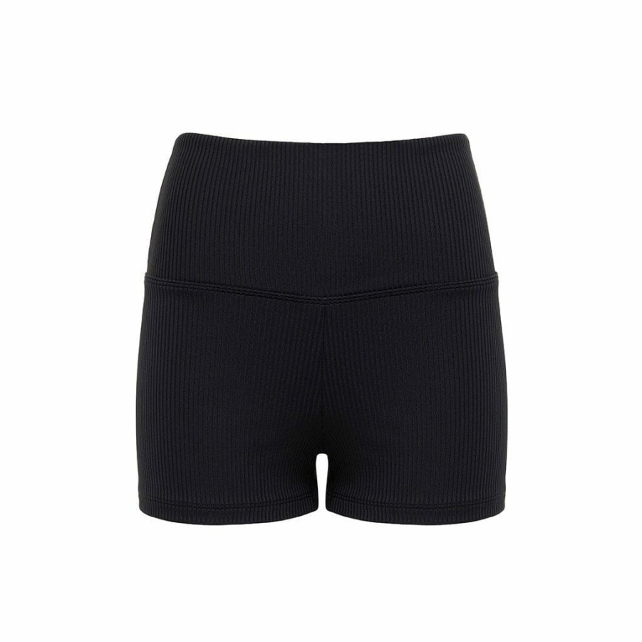 Apparel * | Black Rib Micro Bike Short