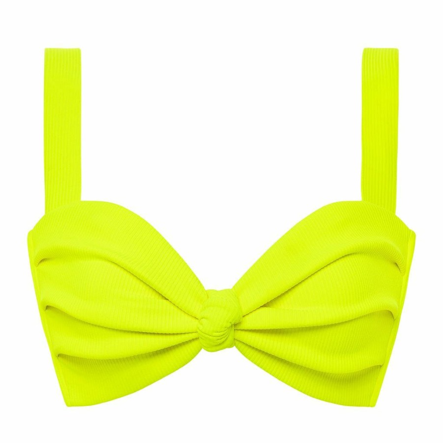 Apparel * | Citron Micro Rib Hayden Bikini Top