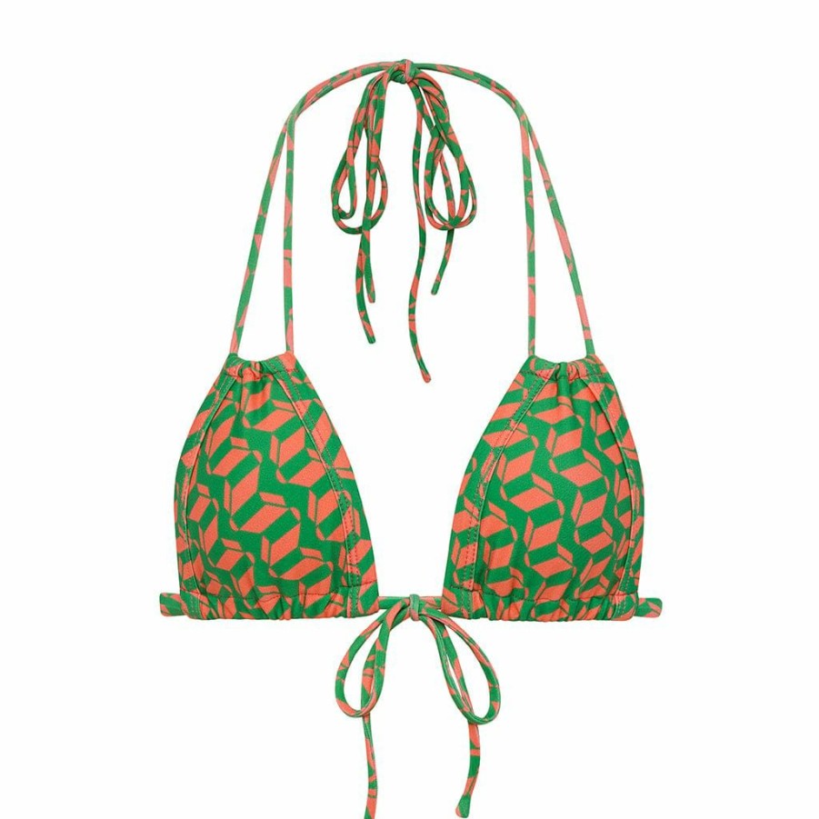 Swim * | Geo Euro Bow Bikini Top