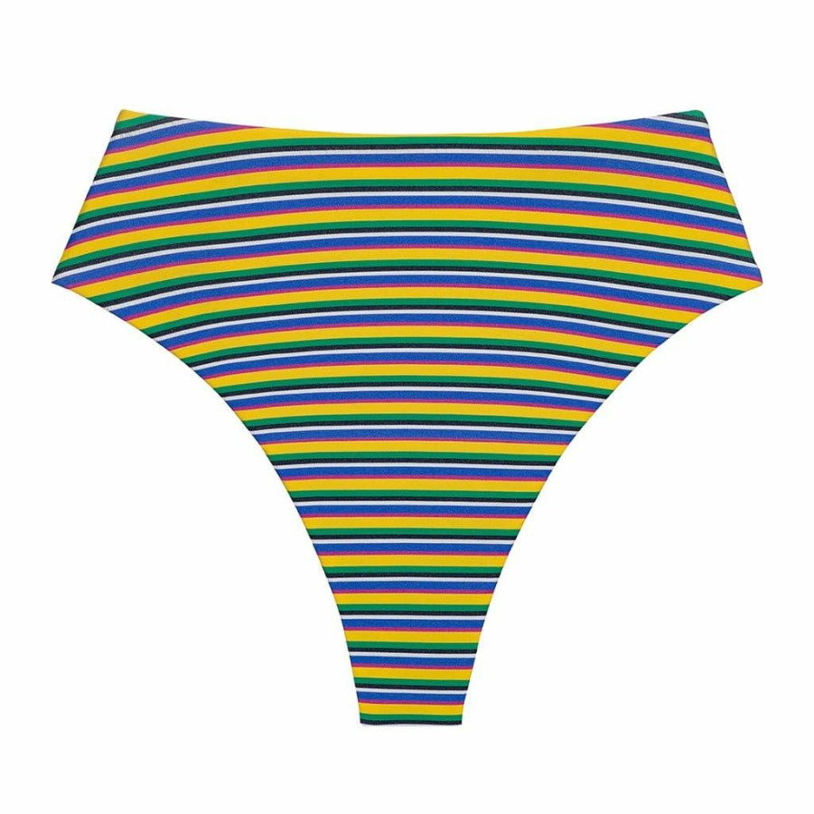 Bikini Bottoms * | Escape Stripe Paula Bikini Bottom