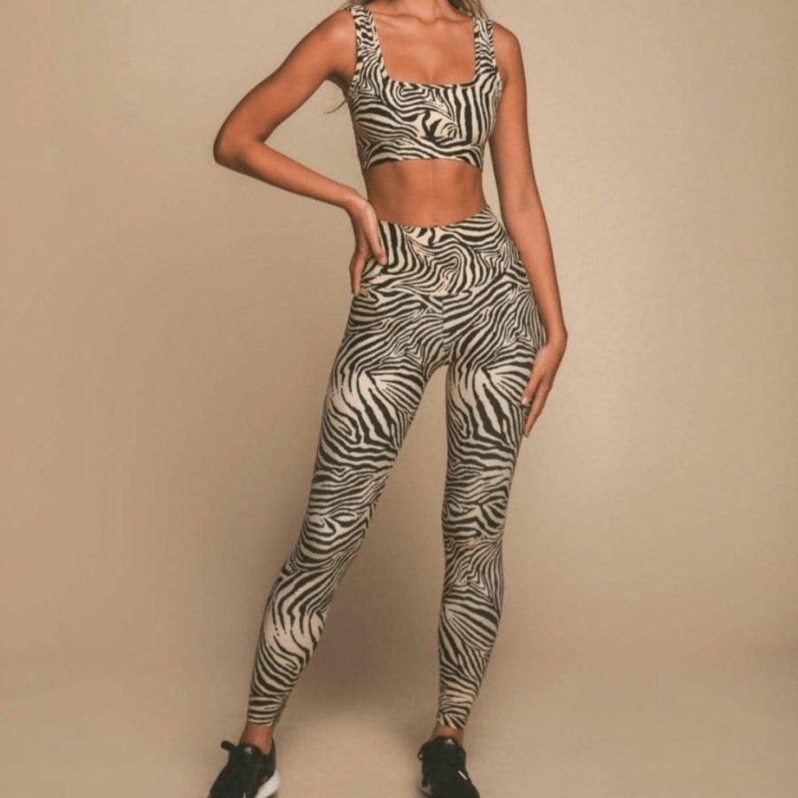 Apparel * | Zebra Wide-Band Legging