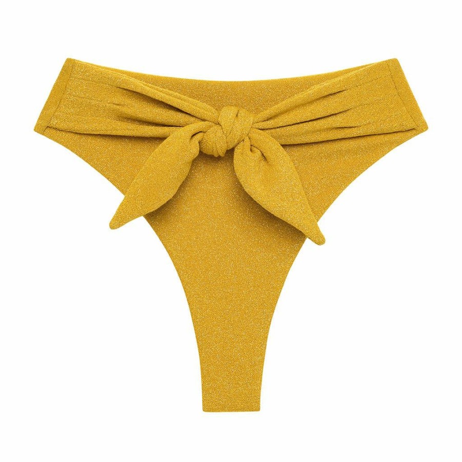 Fashion * | Sun Sparkle Paula Tie-Up Bikini Bottom