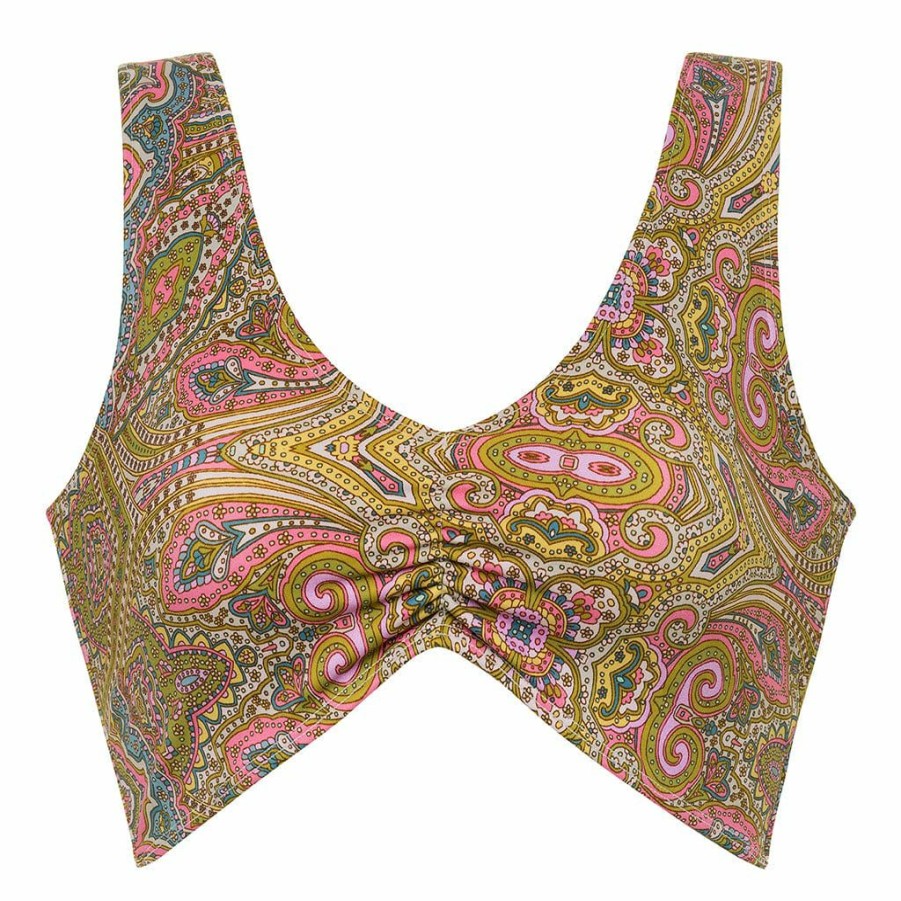 Apparel * | Ali Paisley Kim Variation Bikini Top