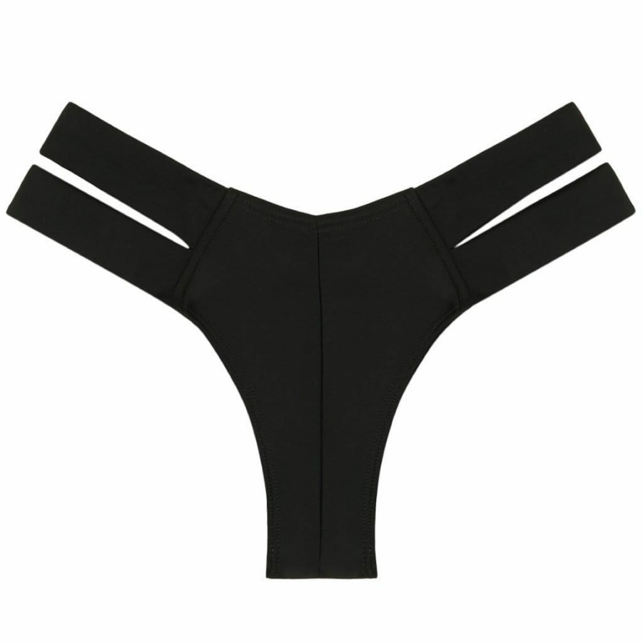 Fashion * | Black Euro Bikini Bottom