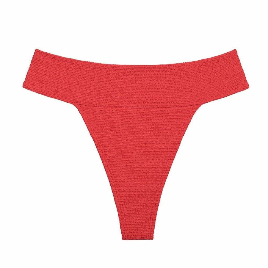 Fashion * | Crimson Micro Scrunch Tamarindo Bikini Bottom