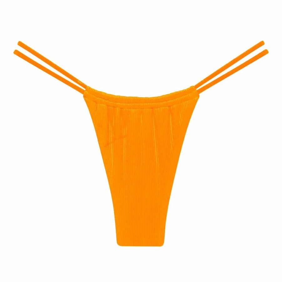 Bikini Bottoms * | Melon Micro Rib Brasil Bikini Bottom