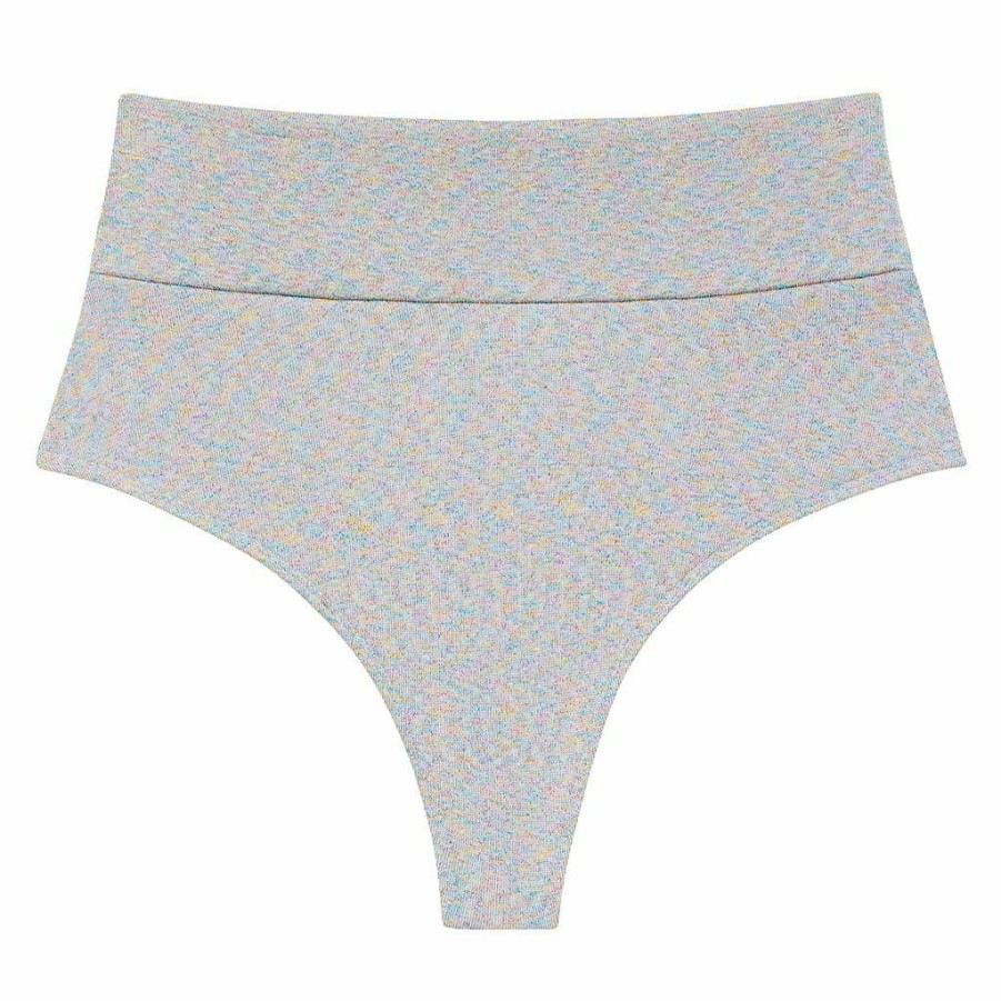 Swim * | Disco Sparkle High Rise Bikini Bottom