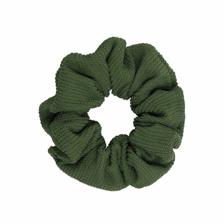 Apparel * | Olive Micro Scrunch Scrunchie