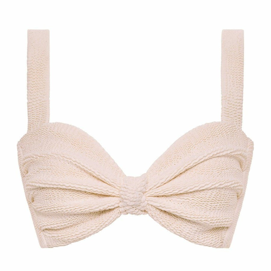 Apparel * | Crema Scrunch Hayden Bikini Top