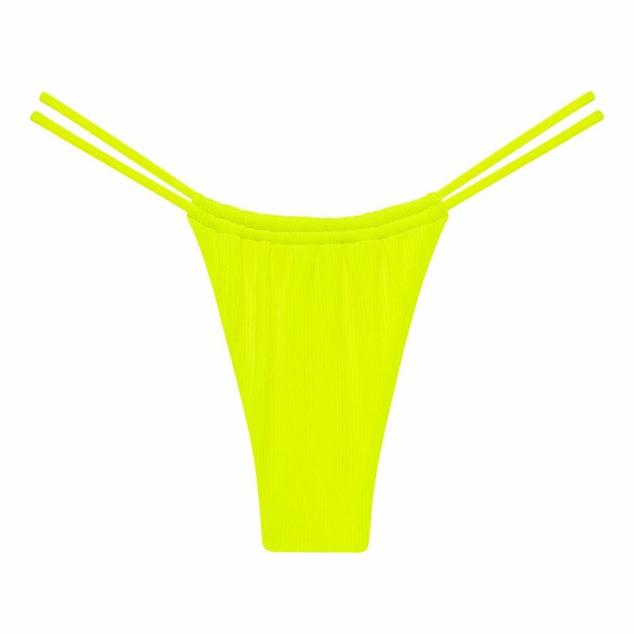 Bikini Bottoms * | Citron Micro Rib Brasil Bikini Bottom