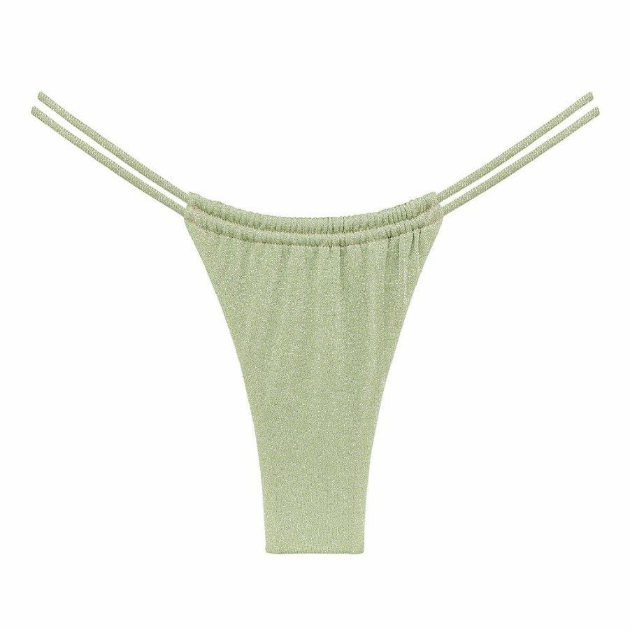 Bikini Bottoms * | Jade Sparkle Brasil Bikini Bottom