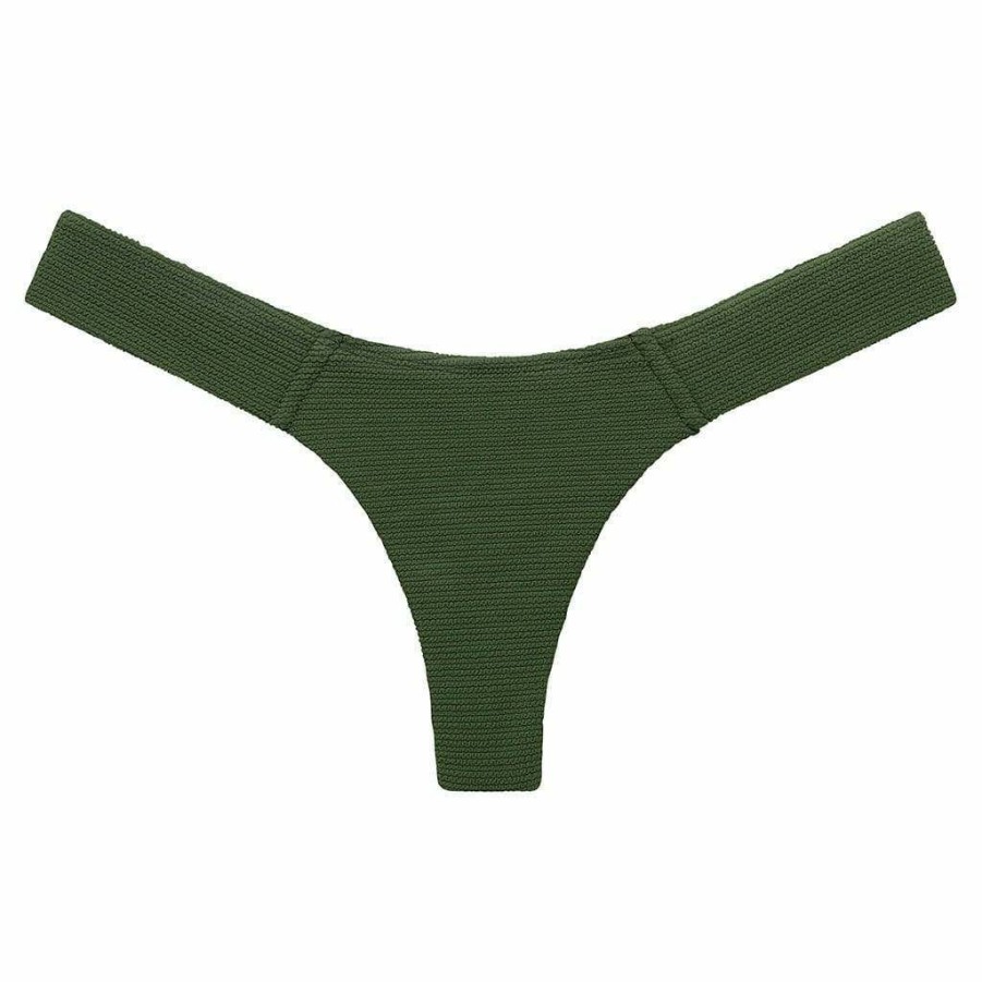 Fashion * | Olive Micro Scrunch Uno Bikini Bottom