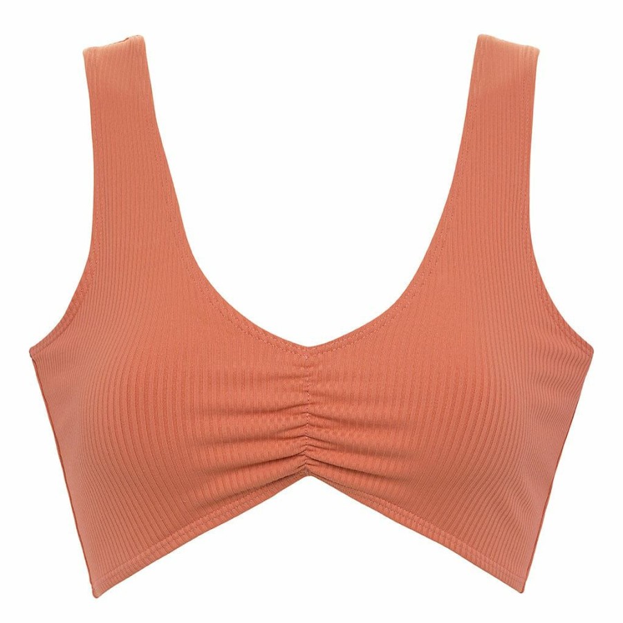 Apparel * | Coral Rib Kim Variation Bikini Top