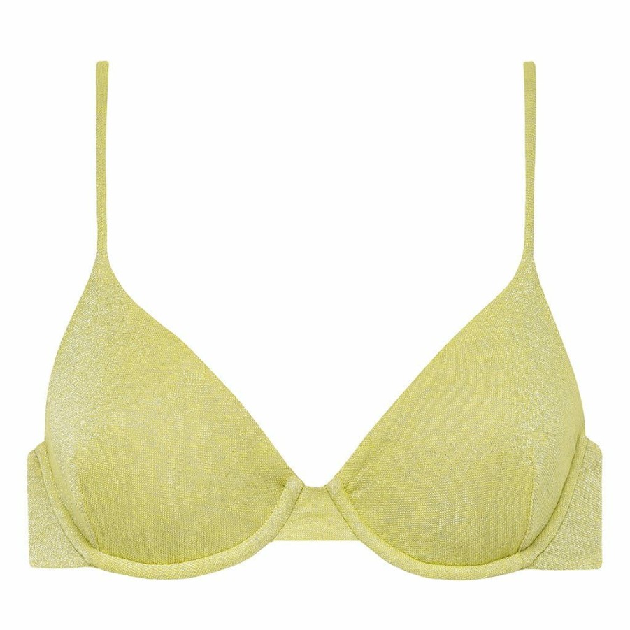 Swim * | Limon Sparkle Dainty Bikini Top