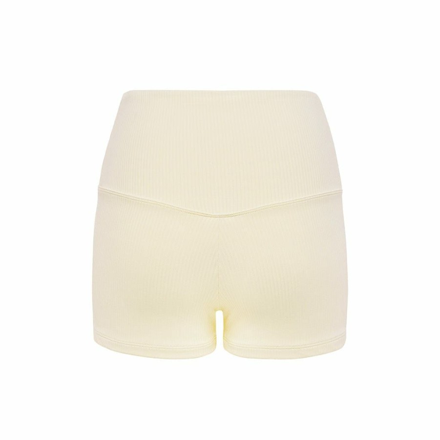 Apparel * | Cream Rib Micro Bike Short