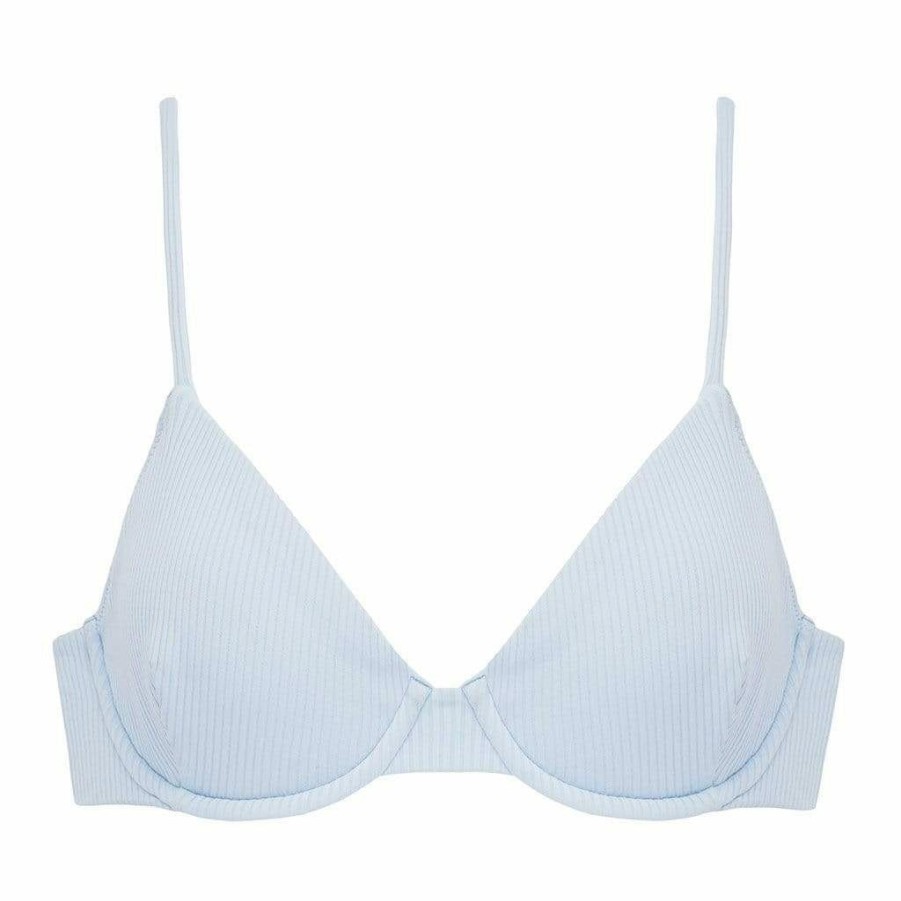 Fashion * | Peri Rib Dainty Bikini Top