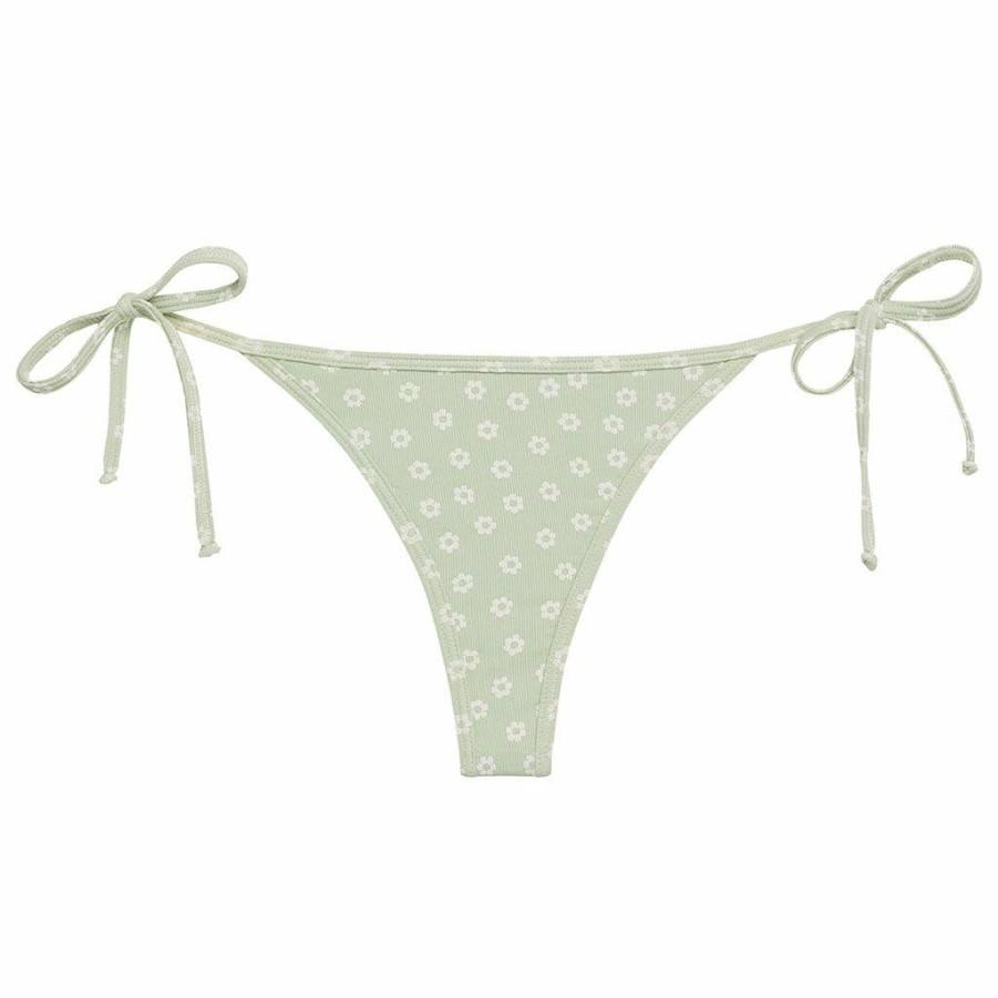 Bikini Bottoms * | Jade Floral Tie-Up Bikini Bottom