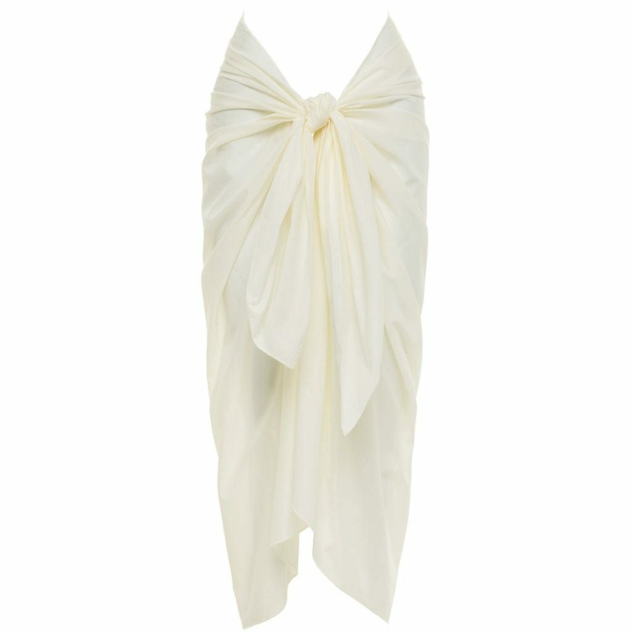 Apparel * | Cream Midi Sarong