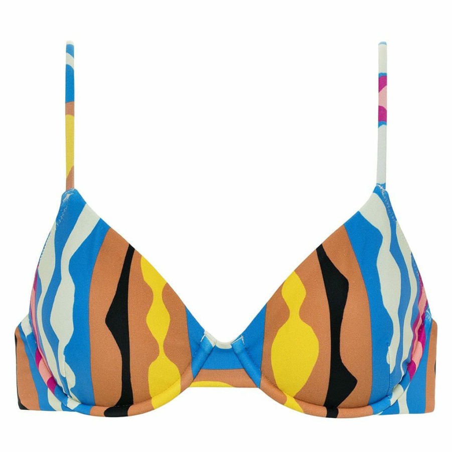 Fashion * | Abstract Dainty Bikini Top