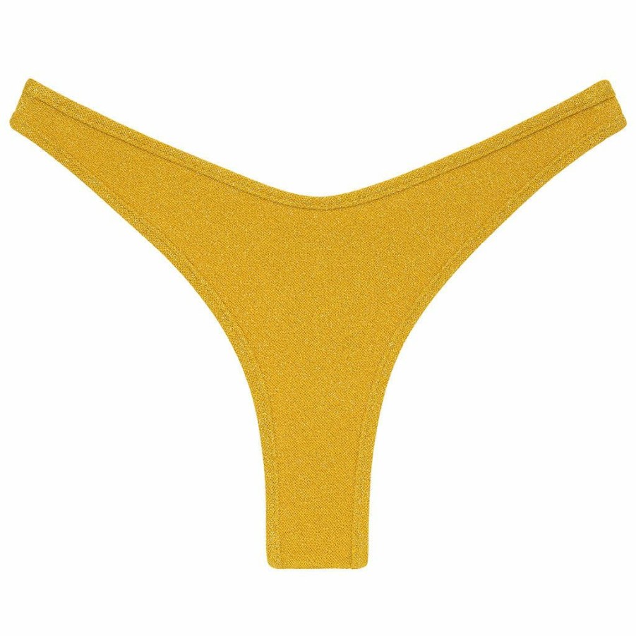 Fashion * | Sun Sparkle Binded Thong Bikini Bottom