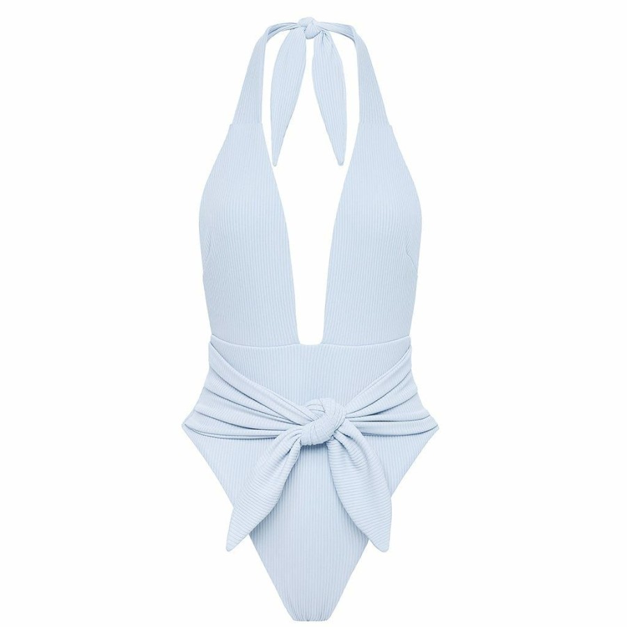 Fashion * | Peri Rib Tropez Tie-Up One-Piece