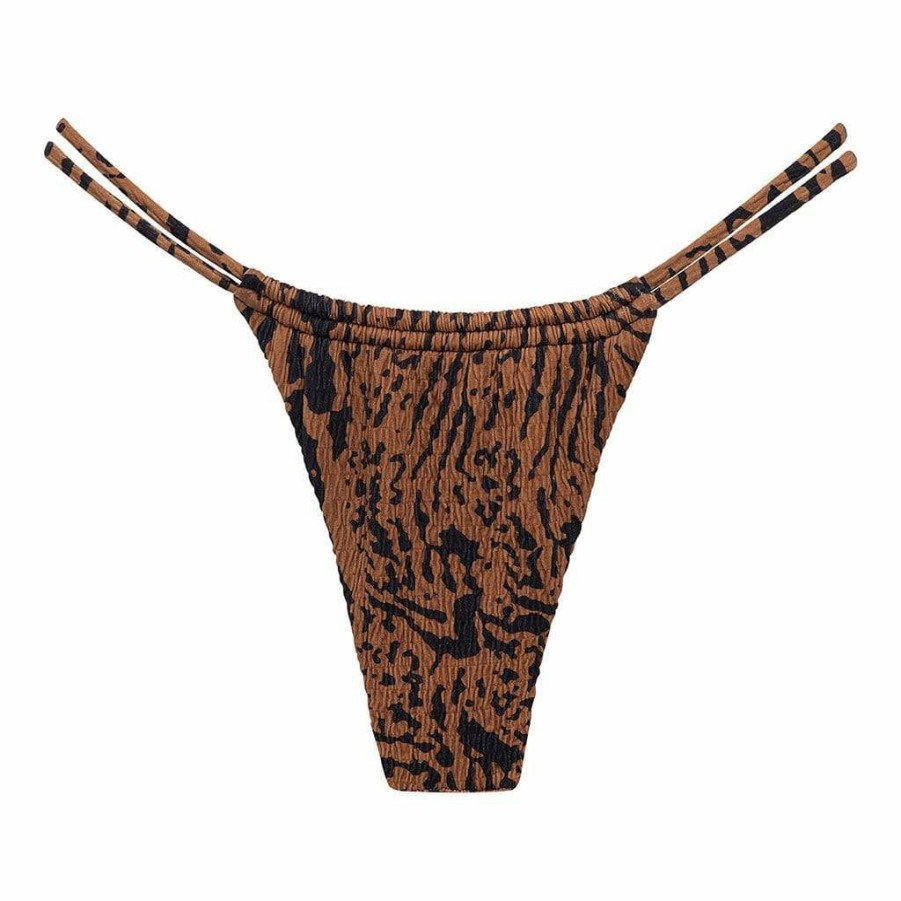 Bikini Bottoms * | Tigre Micro Scrunch Brasil Bikini Bottom