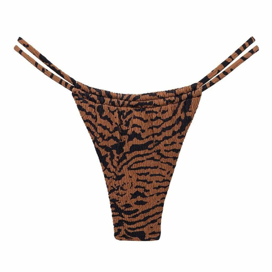 Bikini Bottoms * | Tigre Micro Scrunch Brasil Bikini Bottom