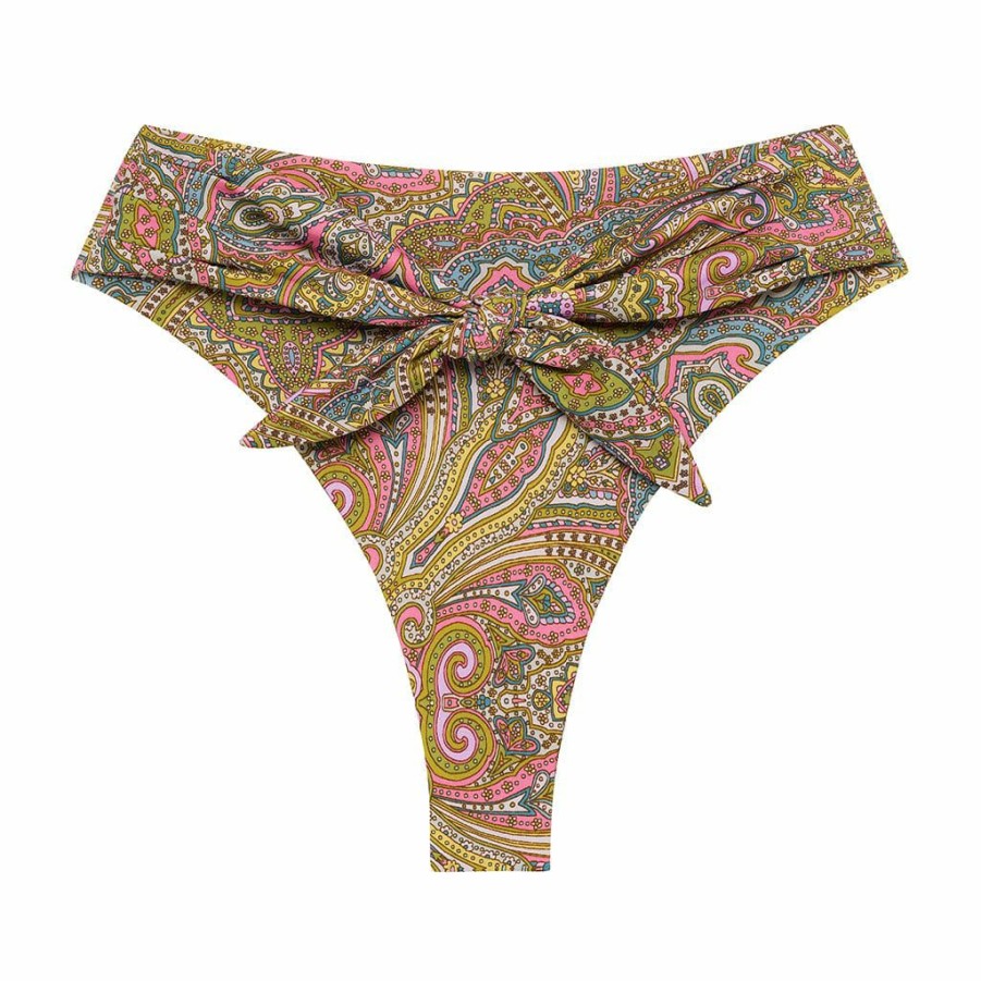 Swim * | Ali Paisley Paula Tie-Up Bikini Bottom