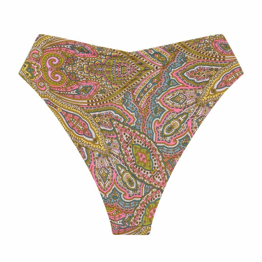 Swim * | Ali Paisley Paula Tie-Up Bikini Bottom