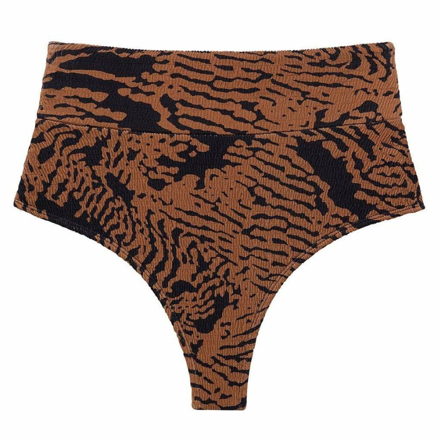 Bikini Bottoms * | Tigre Micro Scrunch High Rise Bikini Bottom