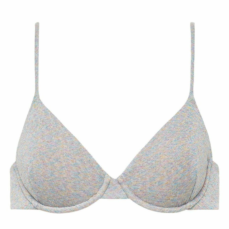 Swim * | Disco Sparkle Dainty Bikini Top