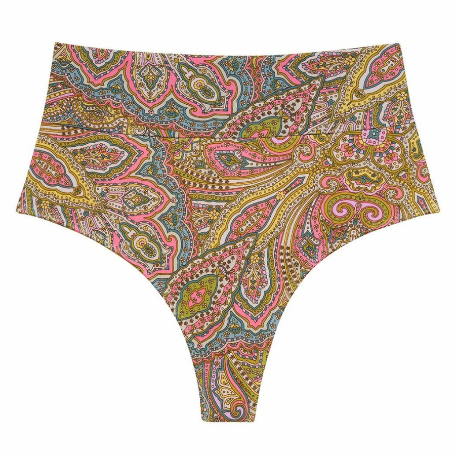 Swim * | Ali Paisley Added Coverage High Rise Bikini Bottom