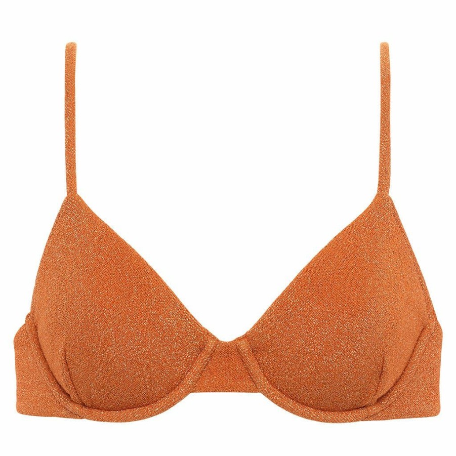 Fashion * | Terra Sparkle Dainty Bikini Top